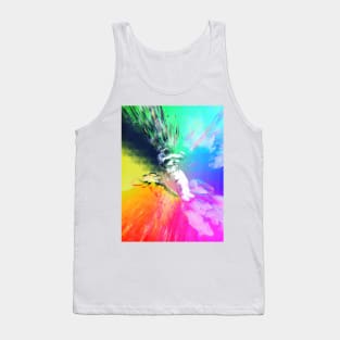 Astronaut Floating in colour space Tank Top